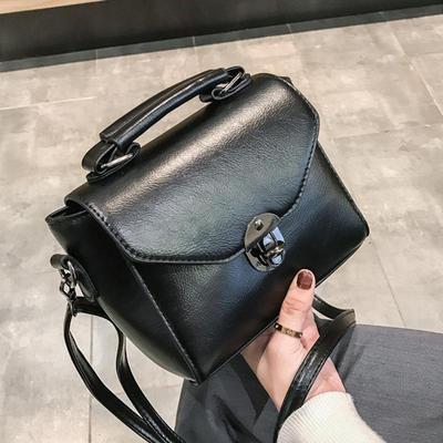 Kleine quadratische Taschen für Frauen Mode einfarbig Designer Umhängetasche Umhängetasche Vintage PU Leder Handtaschen weibliche Tasche