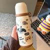 Cartoon Insulated Stainless Steel Cup – Cute, Portable Water Bottle for Students, Ideal for Autumn and Winter.