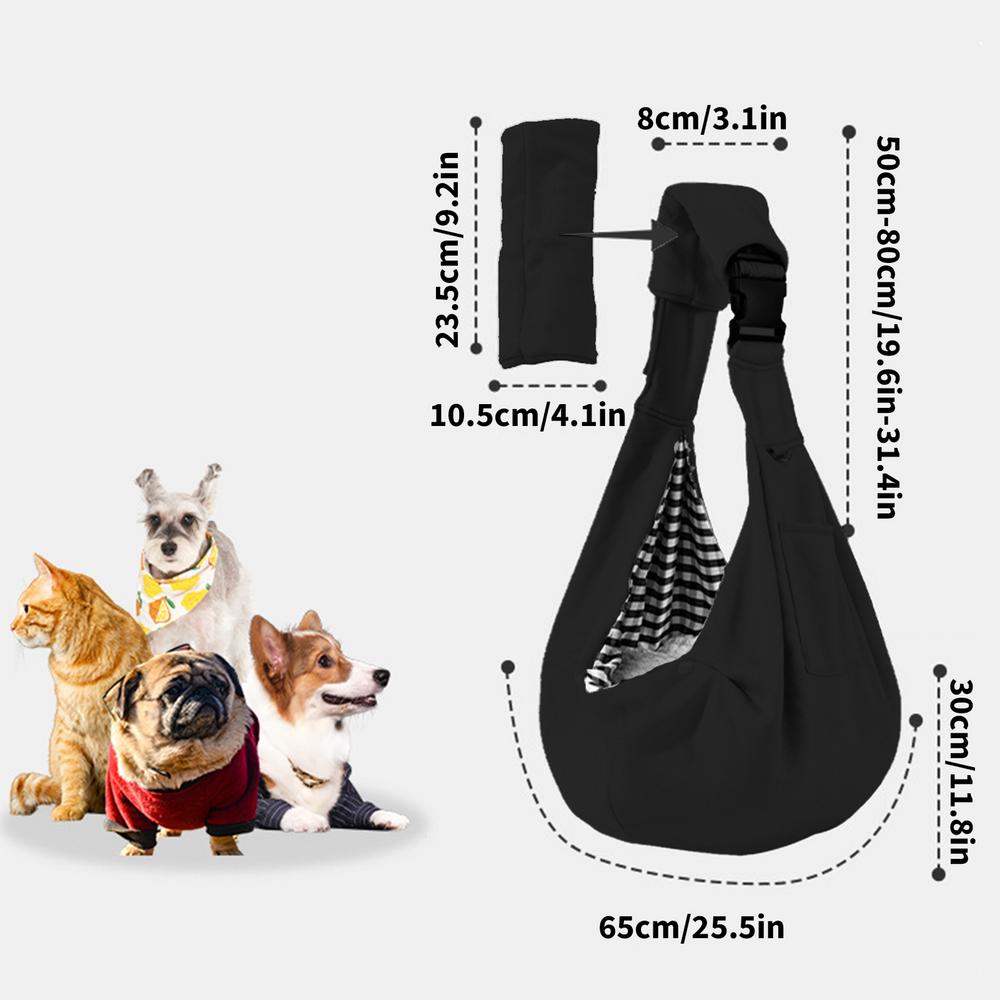 Dog Carrier Sling Front-Facing Hands-Free Pouch With Adjustable Strap For Carry Small Dogs And Cats Travel Safety Harness