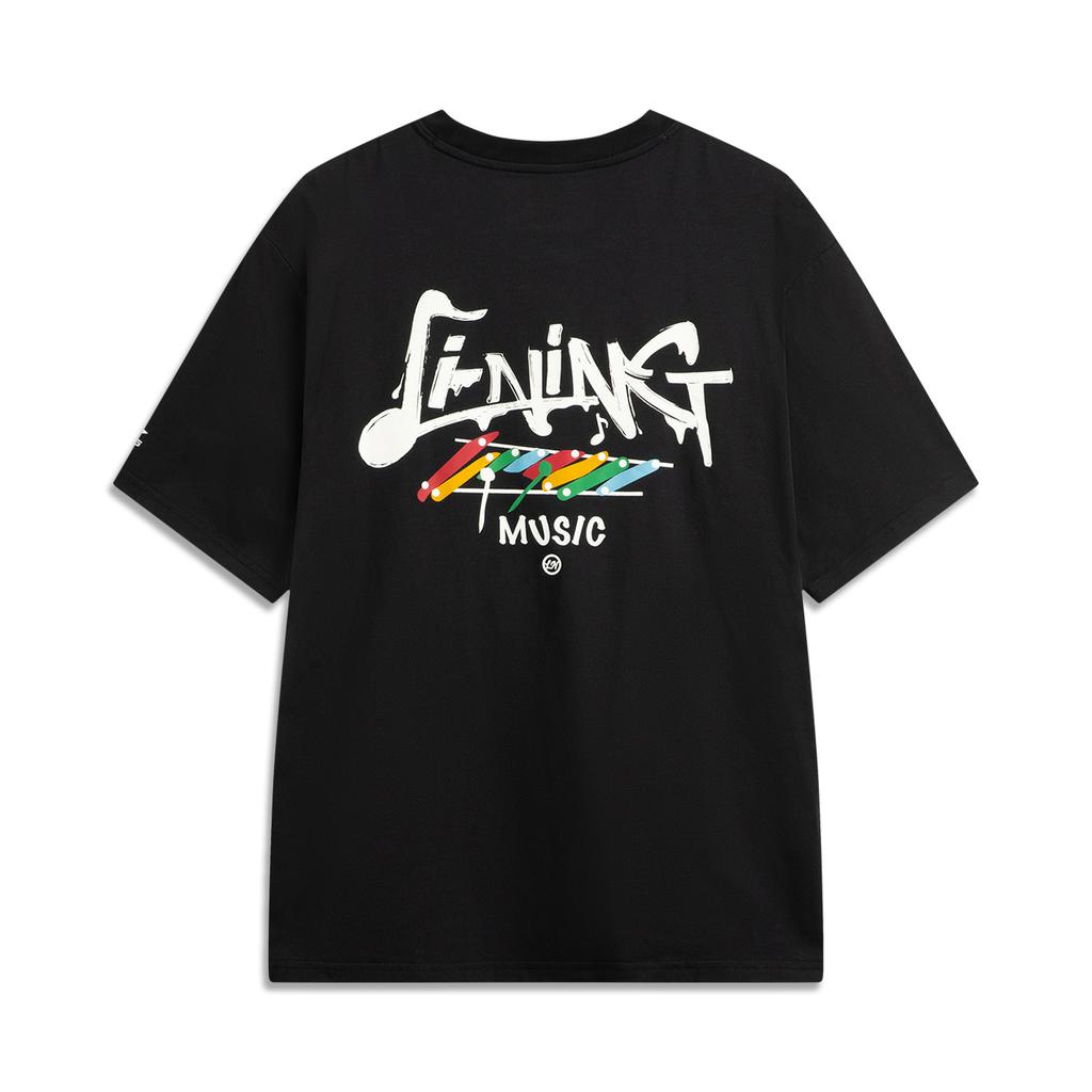 Li Ning Sports Lifestyle Series High Street American Vintage Casual Ice Silk Comfortable Versatile Summer Short Sleeve T-Shirt AHSV263-6