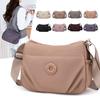 Women's Bag Multi-Pocket Shoulder Bag Lightweight Nylon Crossbody Bag