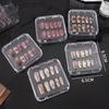 Dust-proof Fake Nail Storage Box Multi-functional Transparent Press-On Nail Display Case Round-Corner Acrylic