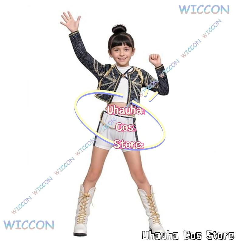 Anime Kpop Démon Děti Lovec Cosplay Rumi Zoey Mira Cosplay Kompletní Oblek Dívčí Styl Dětské Oblečení pro Pódiová Vystoupení Sál