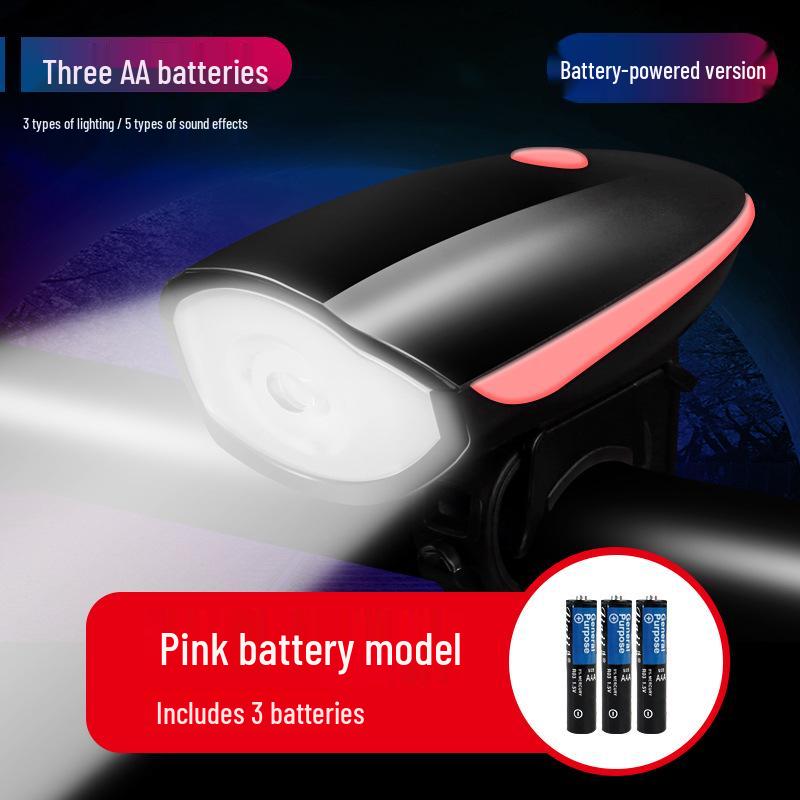Multi-Functional 7588 Bicycle Headlights: Waterproof, Strong Light, Horn, and Charger for Night Riding