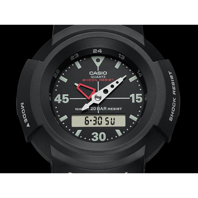 Casio G-SHOCK Men's Resin 200M Water Resistant Analog Shock Resistant Quartz Watch AW-500E-1E