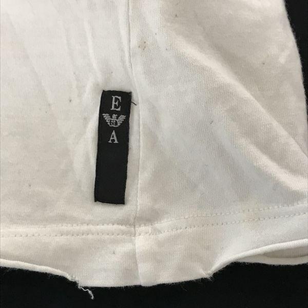 EMPORIO ARMANI Raglan Long Sleeve T-Shirt Men’s S White Japan(USED)