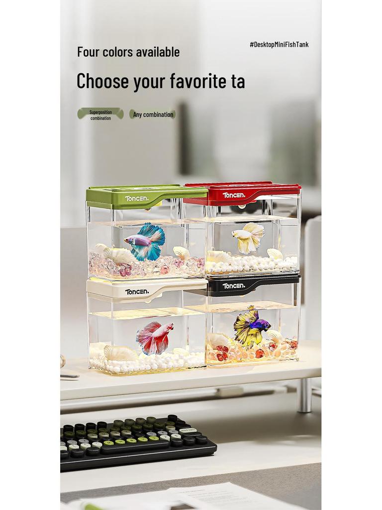 Large Eco-Aquarium Turtle Tank with Climbing Platform and Breeding Box