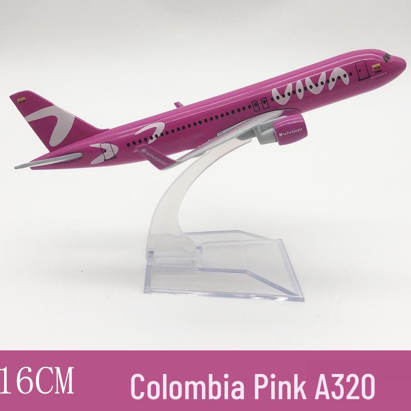 16CM Alloy Colombia 320 Airplane Model Aviation Gift