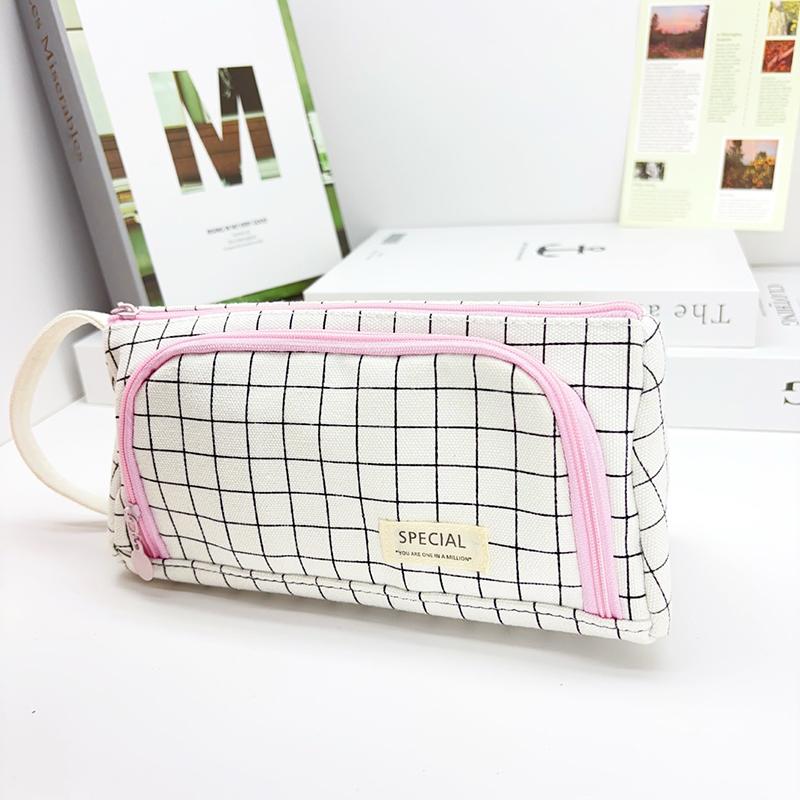 Multi Layer Large Capacity Pencil Pouch Pen Storage Case Kawaii Cute Stationary Bags School Supplies
