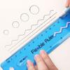4PCS 30cm Soft Ruler Student Stationery Folding Multifunctional Learning Supplies Measurement Tape Draw Wave/Line/Circle
