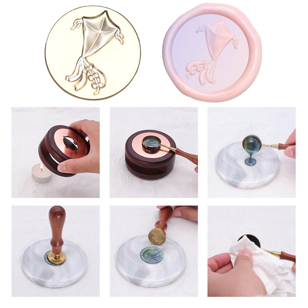 R# 25mm Copper Head 3D Relief Stamps Print Head DIY Manual Account for Wedding C