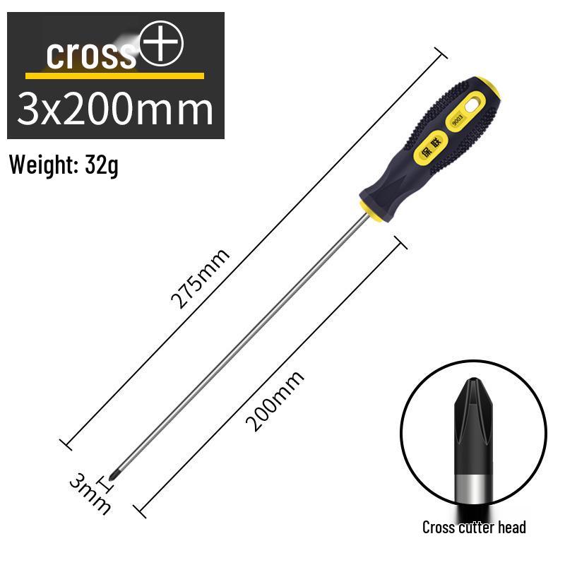 Conjunto de Chaves de Fenda Magnéticas de Grau Industrial - Phillips e Fenda