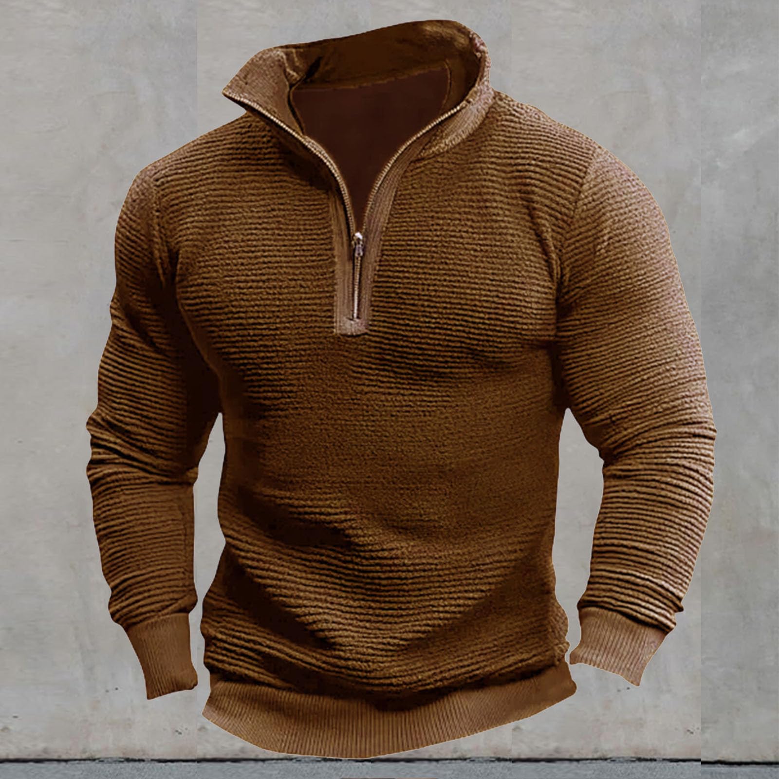 

Мужские винтажные пуловеры, легкие, с длинным рукавом, вязаные в рубчик, повседневные, стильные L