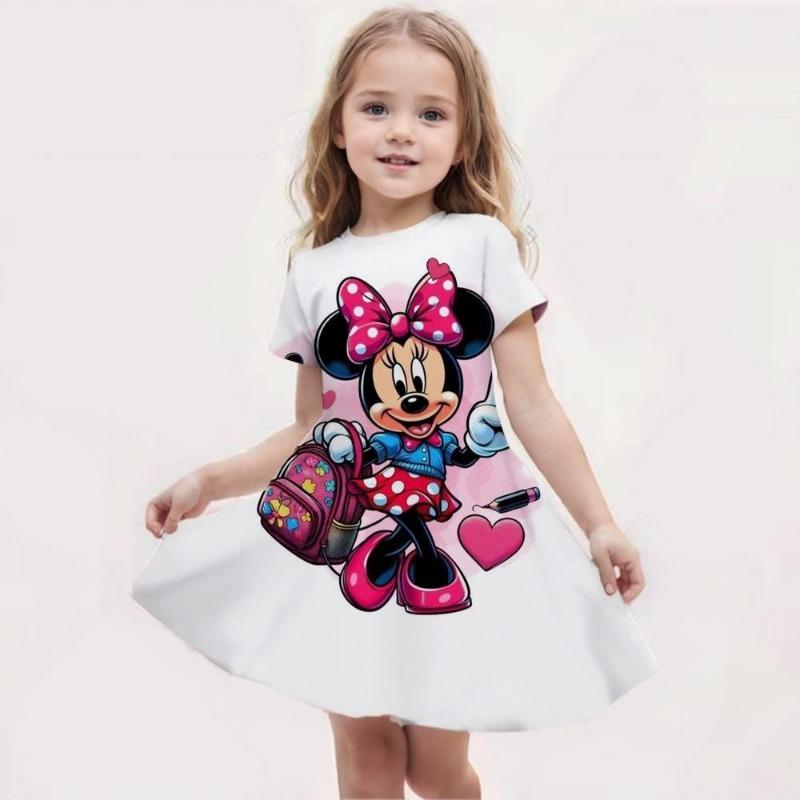 Easter Girls  3D Floral Graphic Dress Short Sleeve Summer Spring Vacation 110
