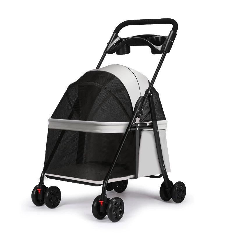 Lightweight Folding Pet Stroller for Cats & Small Dogs
