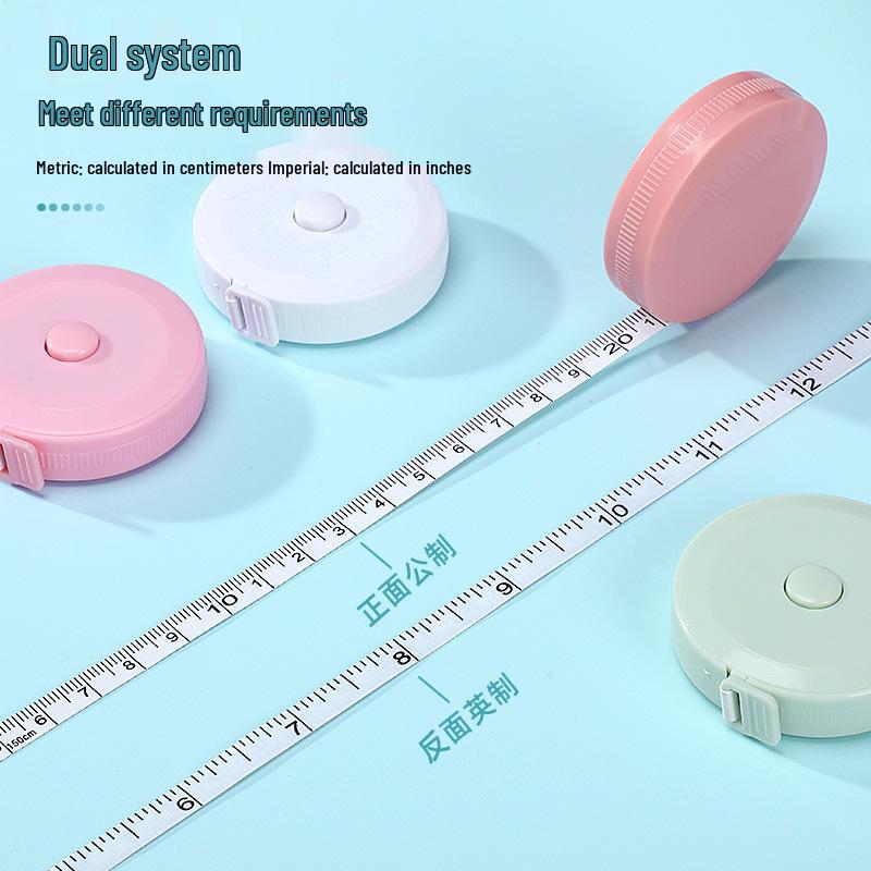 Portable Logo Small Tape Measure - Cute Soft Ruler for Body Measuring, Clothes & Waist Circumference