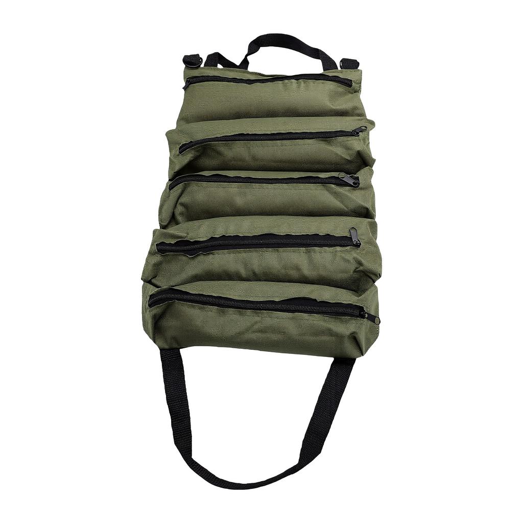 Tool Bag 600D Oxford Cloth 5 Zippered Pockets Portable Tool Pouch for Car Home Garage Storage
