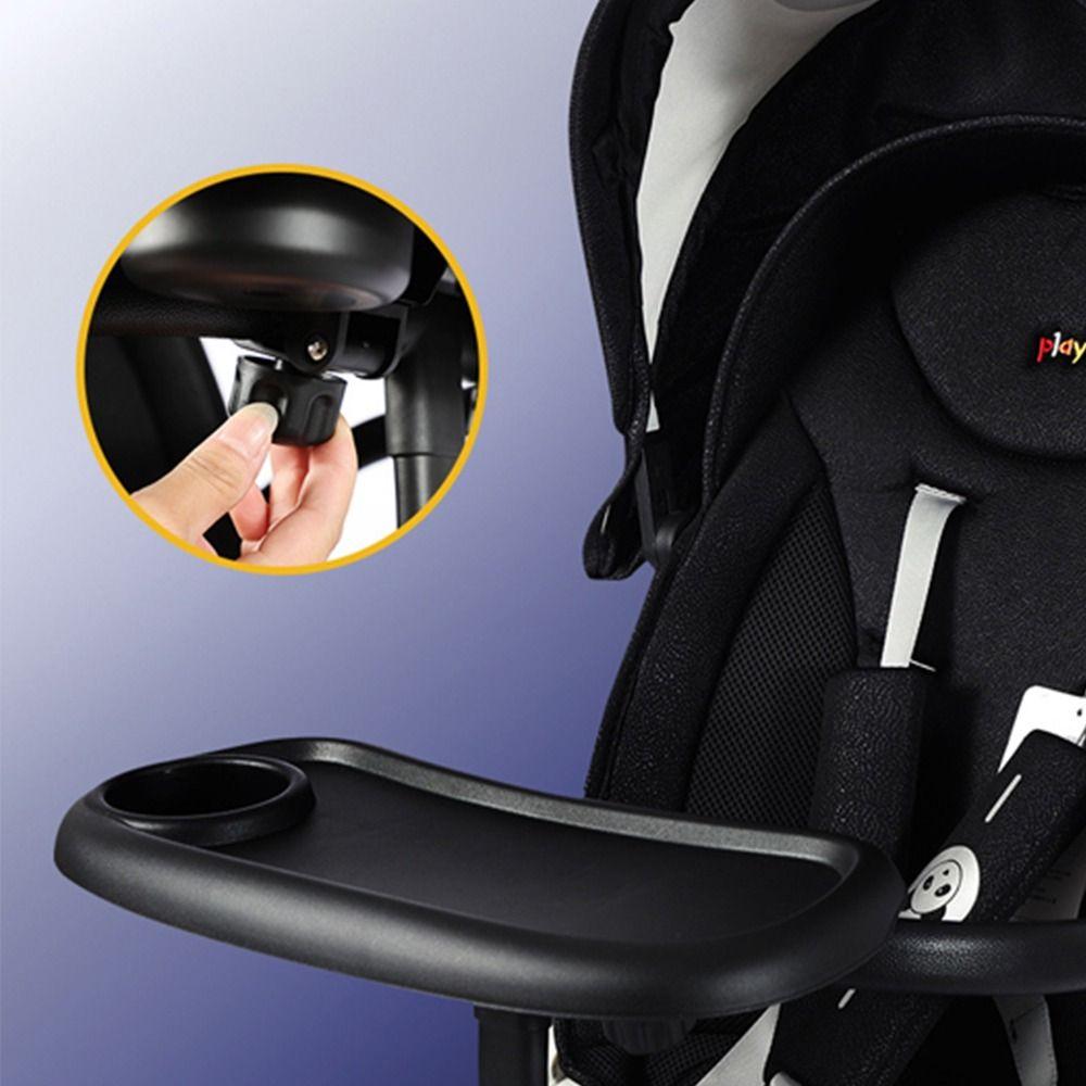 Partition Design Milk Bottle Cup Holder Stroller Accessory Baby Stroller Dinner Table Stroller Tray