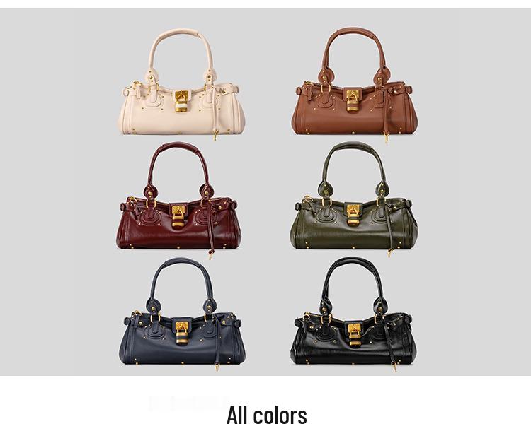 2025 Autumn-Winter Trendy Retro Women's Rivet Shoulder & Underarm Handbag