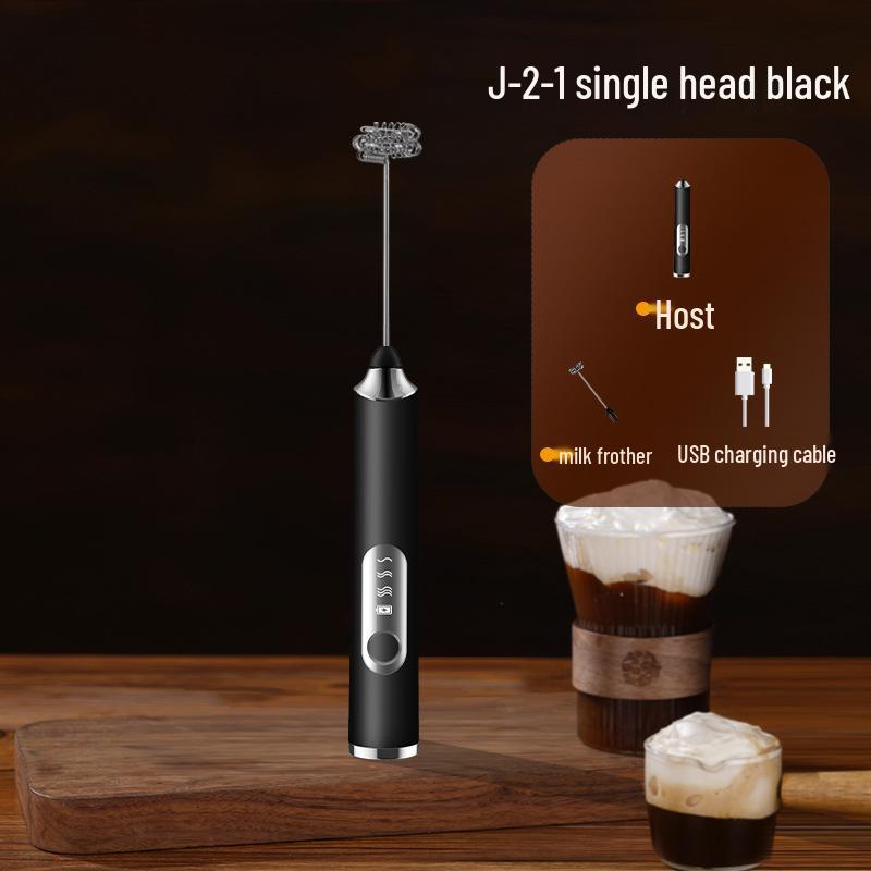 Portable Rechargeable Handheld Electric Milk Frother & Coffee Mixer