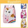Fashionable Colorblock Cartoon Children Backpack For Kindergarten Boys And Girls