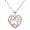 Festive Heartbeat Necklace: Creative Heart Pendant with Micro-set Japanese & Korean Design