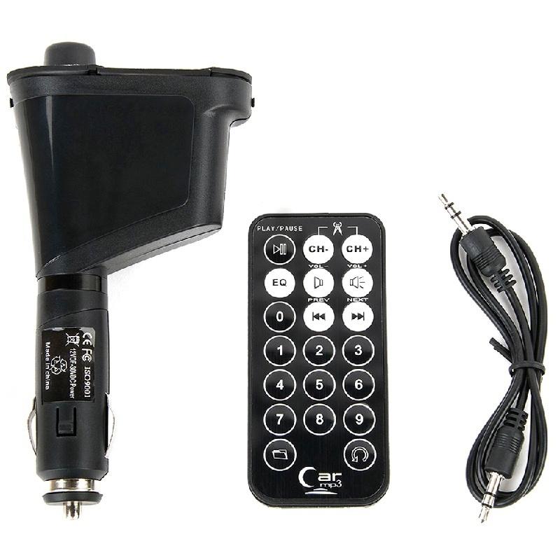 Newest Car MP3 Player Wireless FM Transmitter Modulator with USB SD MMC LCD With Remote Car MP3 Play