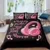 Rock Music King Queen Duvet Cover Electric Guitar Punk Style Bedding Set Youth Fashion Hip Hop 3D Polyester Comforter Cover