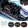 2 Stück Auto Silikon Untersetzer Wasserbecher Unterlagen Rutschfeste Matten für K5 K2 Rio Optima Sportage Ceed Soul Picanto Venga Forte Stonic