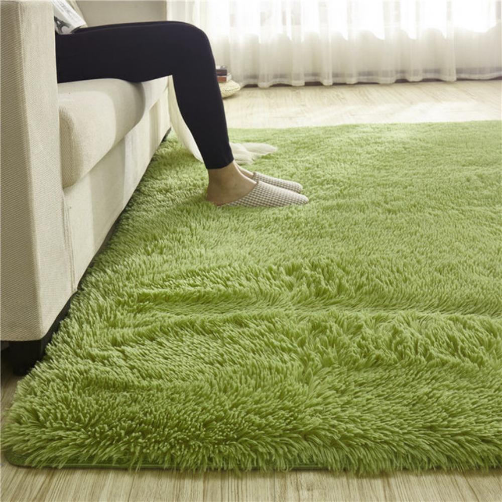 2025 Solid Color Plush Carpet Children's Bedroom Soft Fluffy Mat Living Room Baby Room Nursery Playroom Decorated Area Carpet