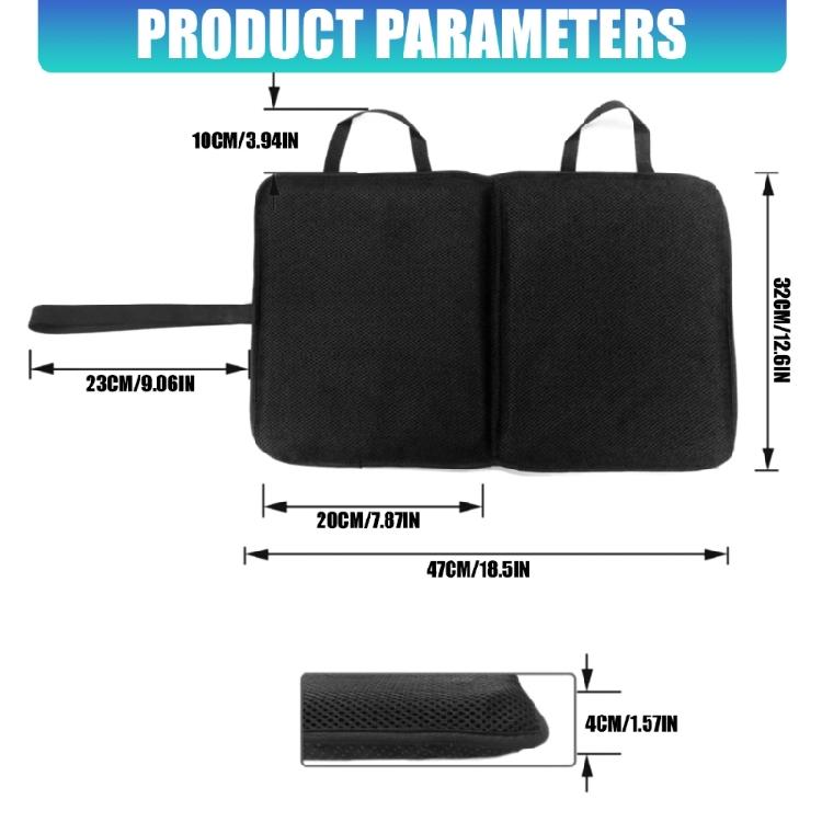 Ergonomic Folding Sitting Mats Honeycomb Gel Polyester Texture Collapsing Seat Pad for Outdoor Activity Daily Comfort