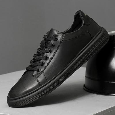 Marca de Moda Zapatos Casuales de Cuero Genuino para Hombre Zapatos Blancos Pequeños Simples Zapatos Oxford para Exterior Zapatos de Negocios para Hombre