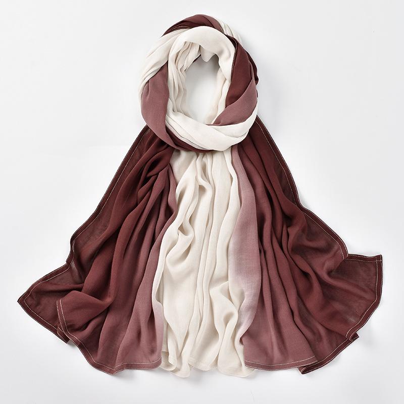 Daily Hijab Comfortable Headscarf Modest Casual Wrap Soft Cotton Blend Material Breathable Lightweight Non-Slip Full Coverage