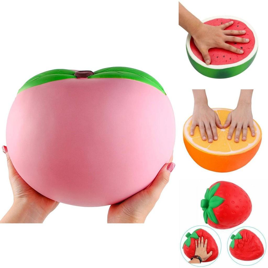 Jumbo Super Giant Soft Squishy Watermelon Orange Strawberry Peach Slow Rising Squeeze Toy