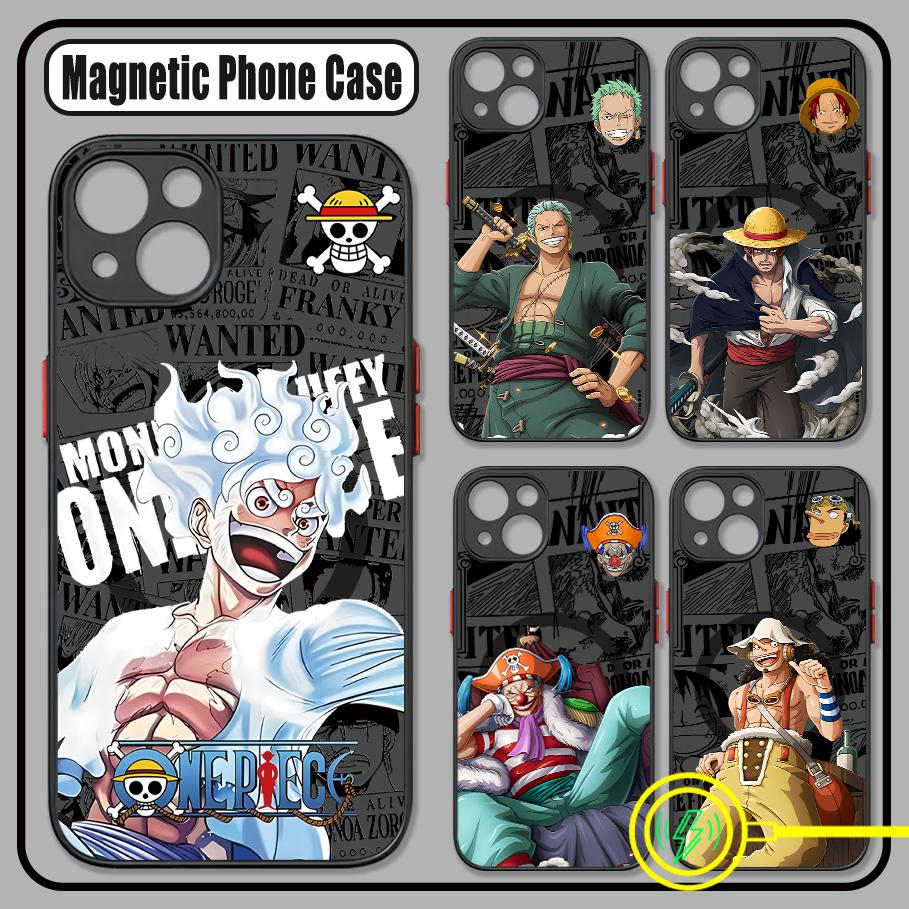 Anime Ones Pieces Luffys Zoros Phone Case For Samsung Galaxy S25 S24 S23 S22 S21 S20 FE Plus Ultra 5G Matte Magnetic