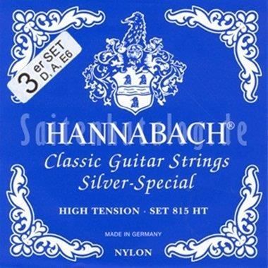 Hannabach Cordes pour guitare classique série 815 High Tension Silver Special - 3er Bass 652538