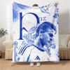 Football Player Action Blankets Flannel Printed Breathable Warm Throw Blanket for Home Office Bedspreads 0708a56