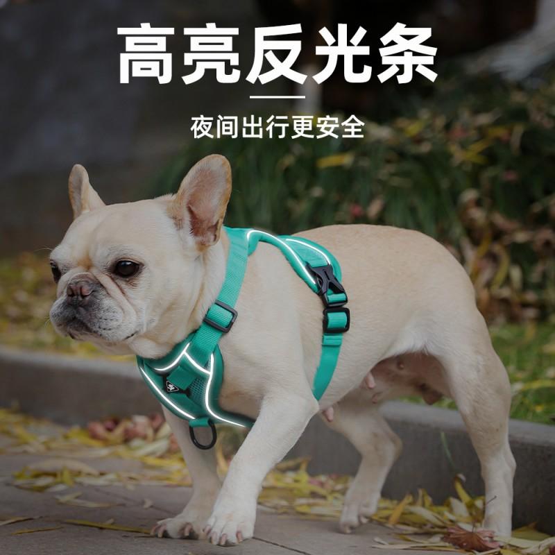 Adjustable Reflective Dog Harness Vest Breathable No-Pull Chest Strap Small Medium Large Dogs Outdoor Walking