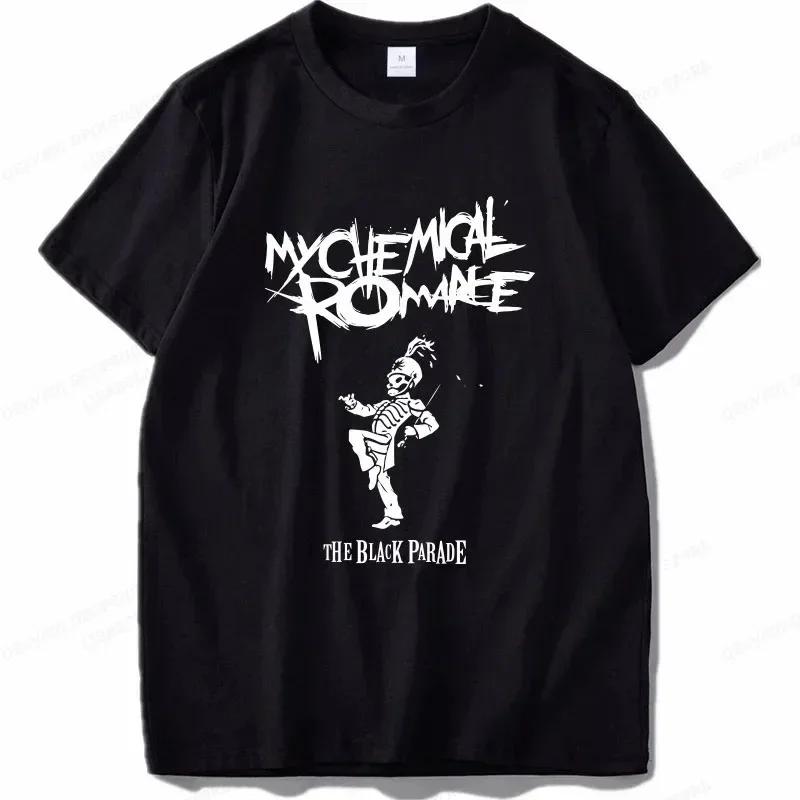 My Chemical Romance T Shirt Men Fashion T-shirts Cotton Tshirt Kids Hip Hop Tops Tees Women Tshirt Summer Vintage Anime Tops Boy#Color