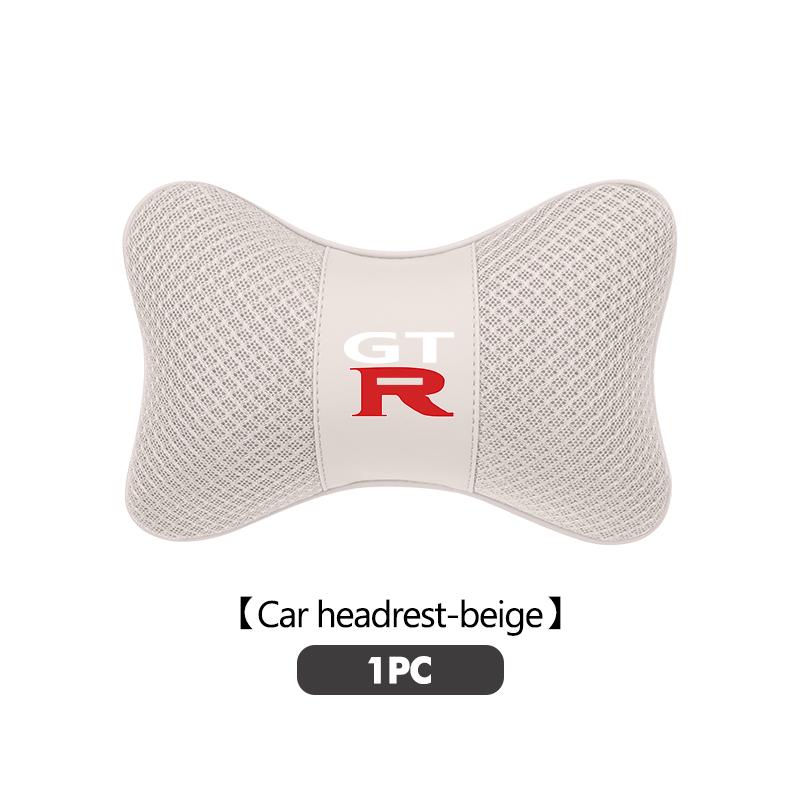 

For Nissan Car Headrest Pillow Double-sided Ice Silk Backrest Lumbar GTR NISMO JDM R32 R33 R34 Teana Skyline Kawasaki