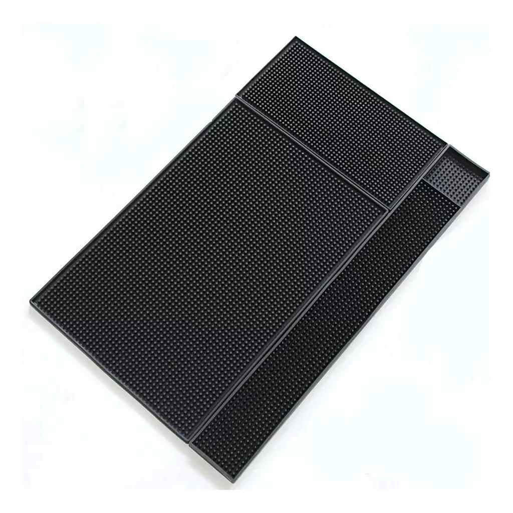 Barová podložka PVC Tepelná izolace Odvodňovací podložka Černá Podložka na barový pult proti rozlití pro Bar Kuchyň Restauraci