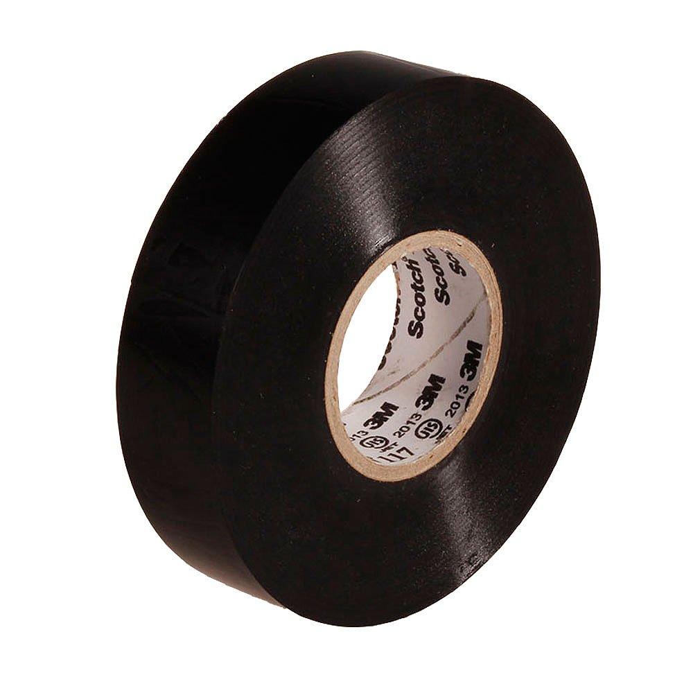 

3M Scotch Electrical Insulation Vinyl Tape 19mm x 117 BLA 20 117, Black, 20m, чёрный