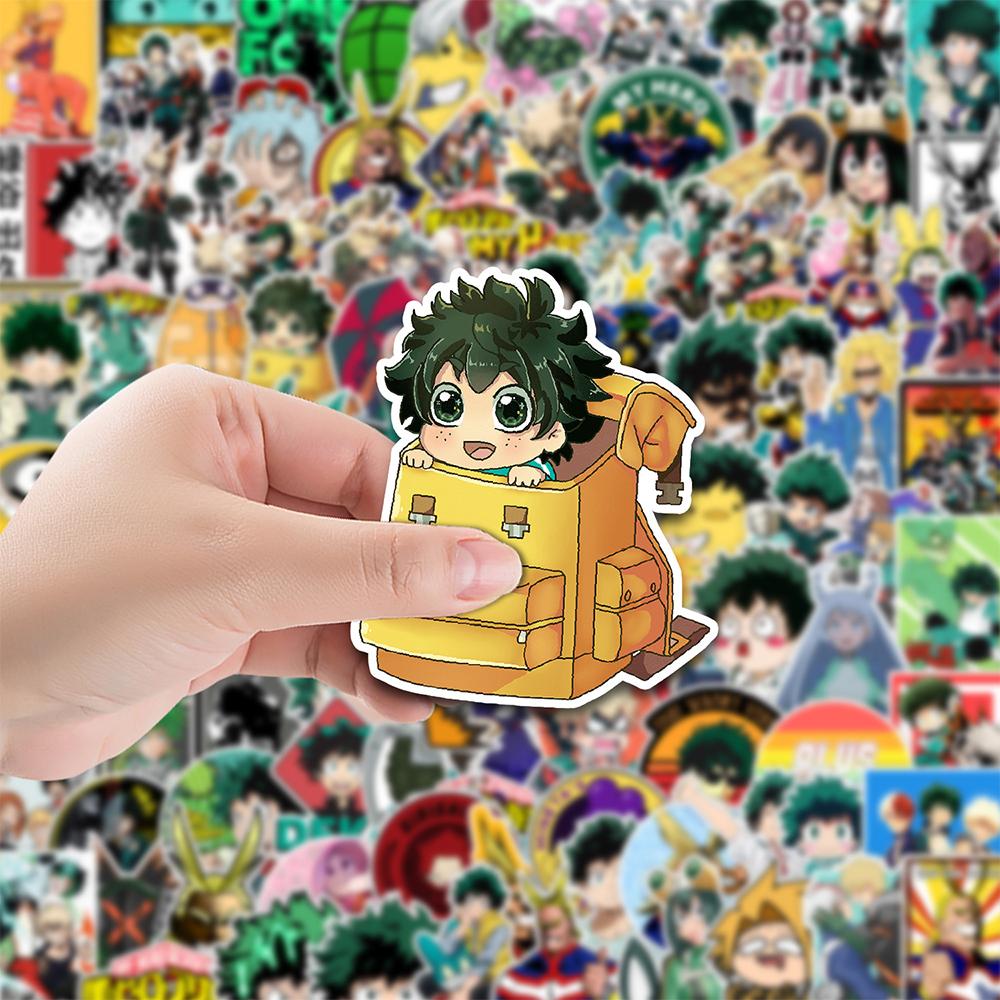 10/30/50/100pcs My Hero Academia Anime Midoriya Izuku Stickers Cool Cartoon Decals Laptop Phone Luggage Guitar Sticker Toy Gift