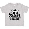 Inktastic Soccer Sister - I'm Just Here For The Snacks Toddler T-Shirt Child Kid