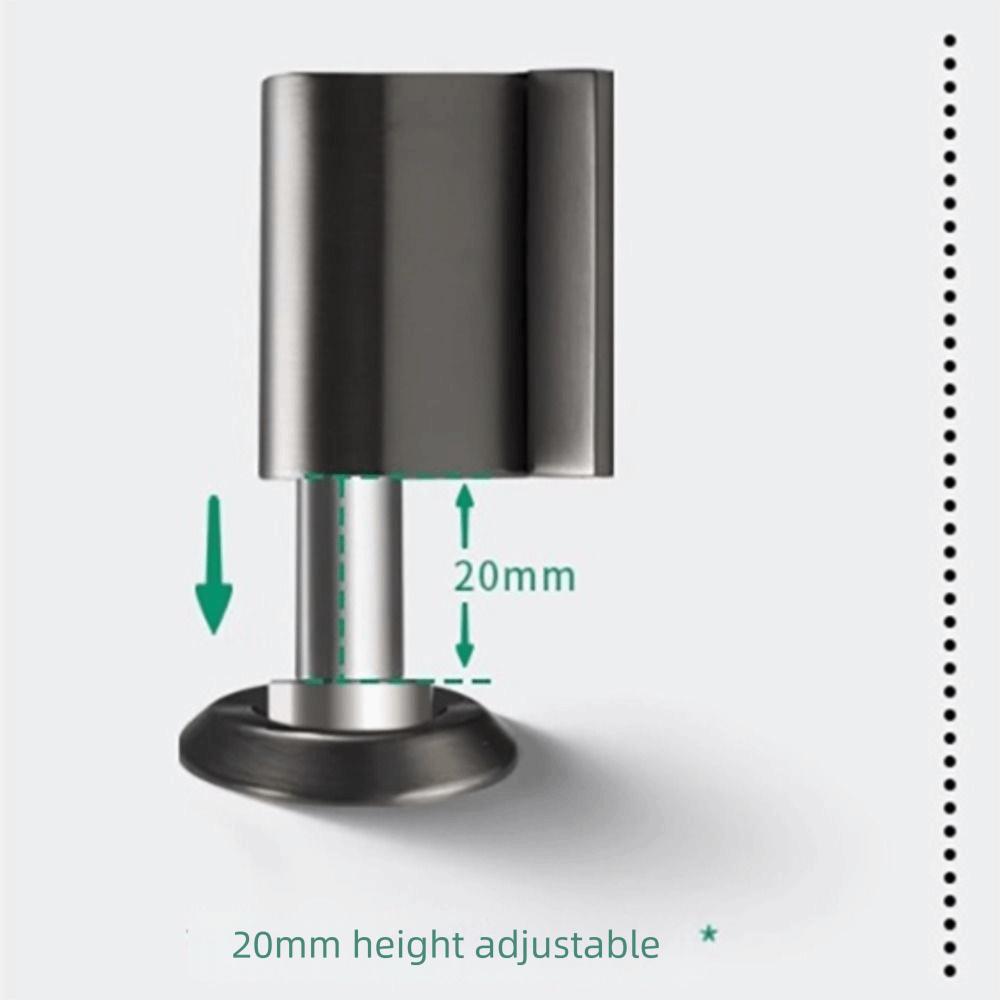 Anti-Collision Magnetic Door Stopper Windproof Design Heavy Duty Door Suction Holder Punch-Free Installation Floor Mounted