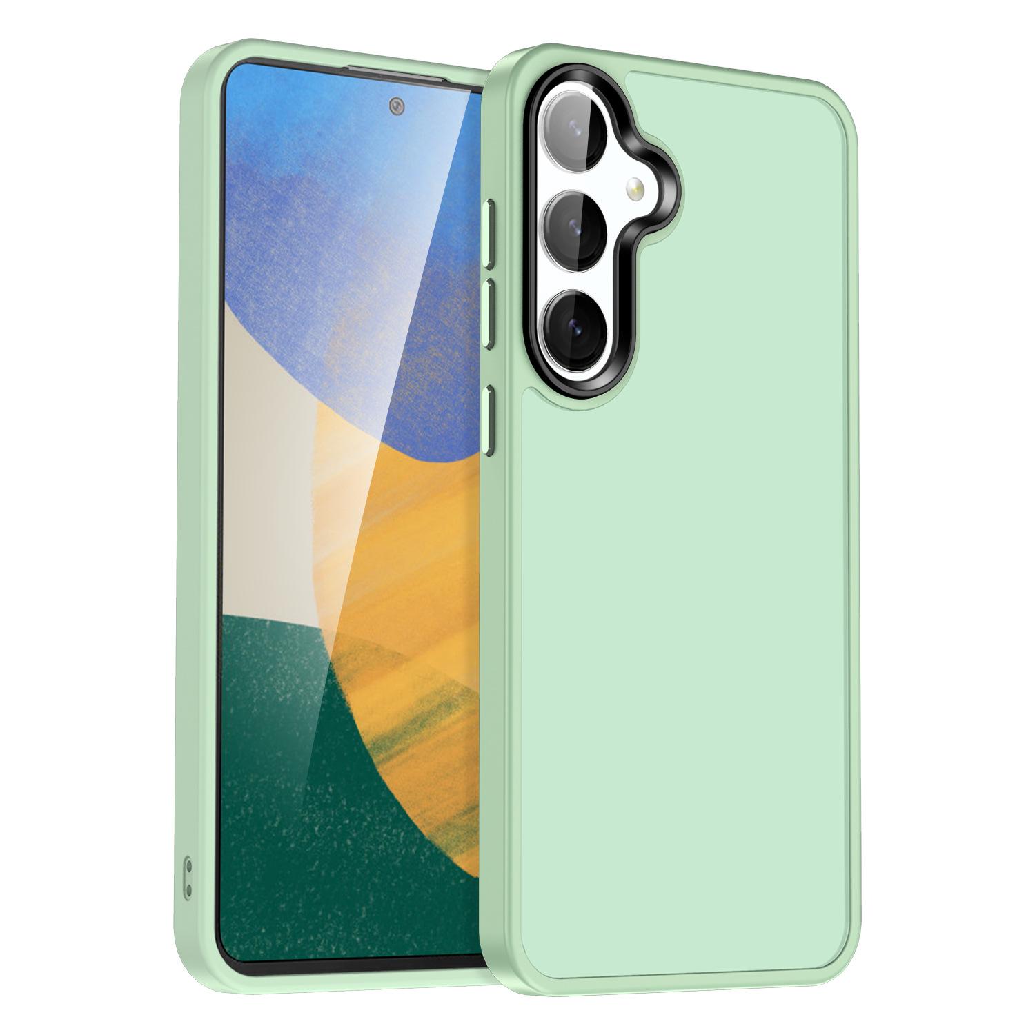 

Горячая распродажа для Samsung S25 Ultra Матовый чехол для телефона с ощущением кожи S23 Противоударная защита для телефона S24 S25 edge