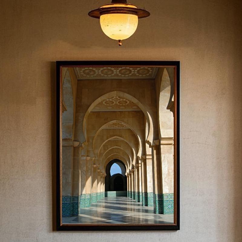 Morocco Door Arabic Poster HD art sticky wall waterproof home living room bedroom bar aesthetic decoration