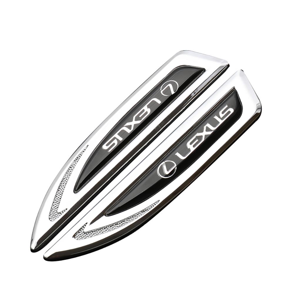 

3D Metal Car Side Body Logo Badge Sticker Decoration Decals Accessorie For Lexus LS LC IS350 ES300h ES300 IS250 IS220d NX350h RX серебряный