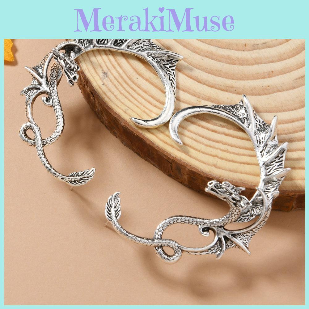 Gothic Style Alloy Dragon Earrings For Men Women Punk Trendy Accessories