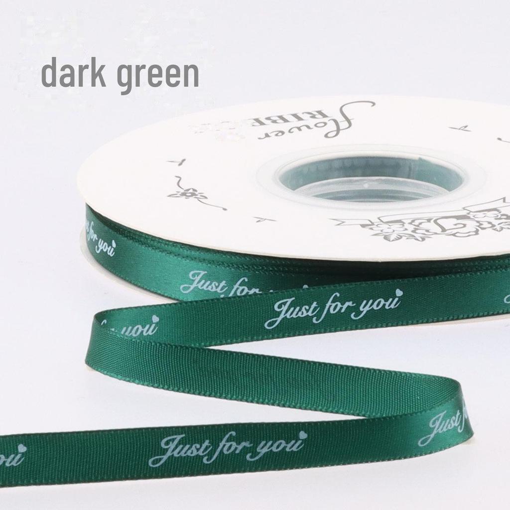 1cm Narrow Printed English Ribbon - Gift, Baking, and Florist Polyester Ribbon